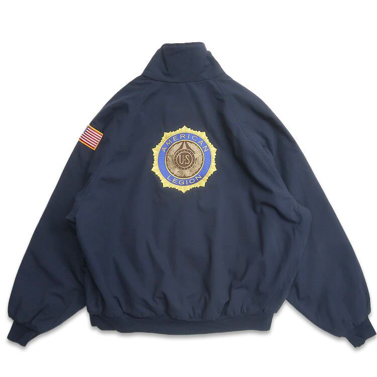 古着 USA製 King Louie American Legion 裏地フリース ジップアップ