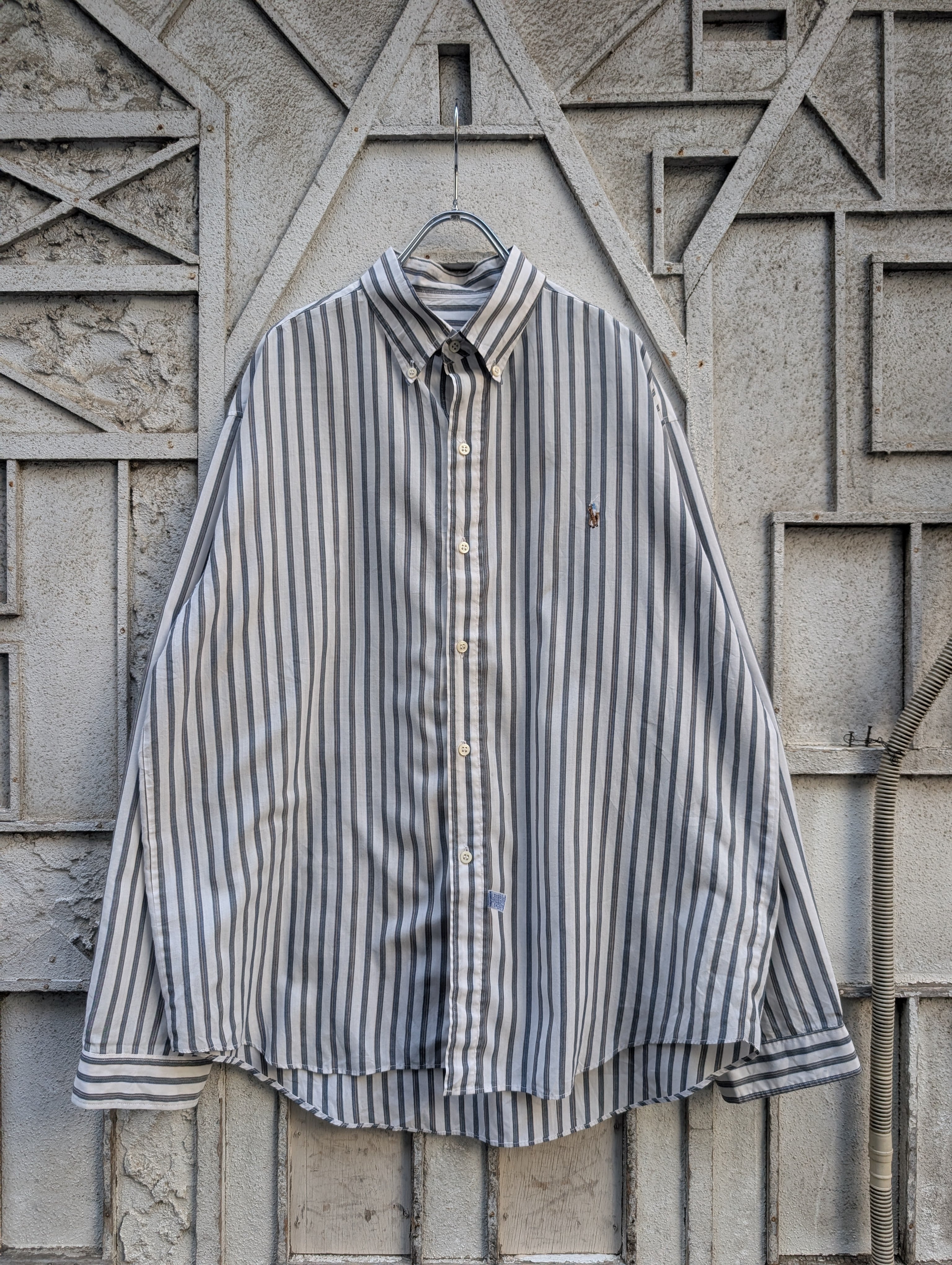 "RALPH LAUREN" stripe shirt