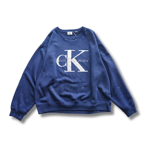 Calvin Klein Jeans カルバンクラインジーンズ CKロゴプリント スウェット 表記なし（実寸XL相当）｜NA679