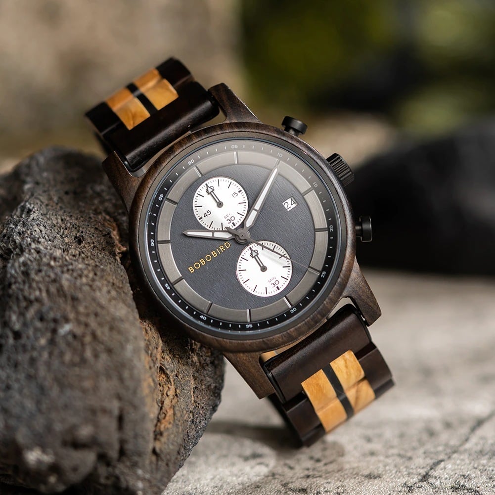 Luxury Wood Quartz Movement Watch【BJ0537】 | BOBO BIRD JAPAN's