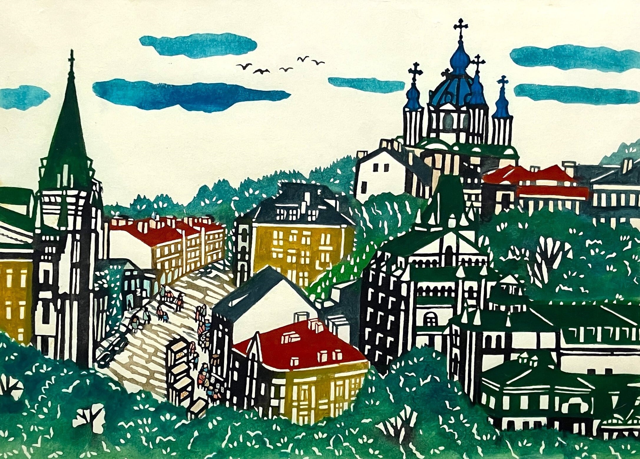 キーウ市街風景(ウクライナ)