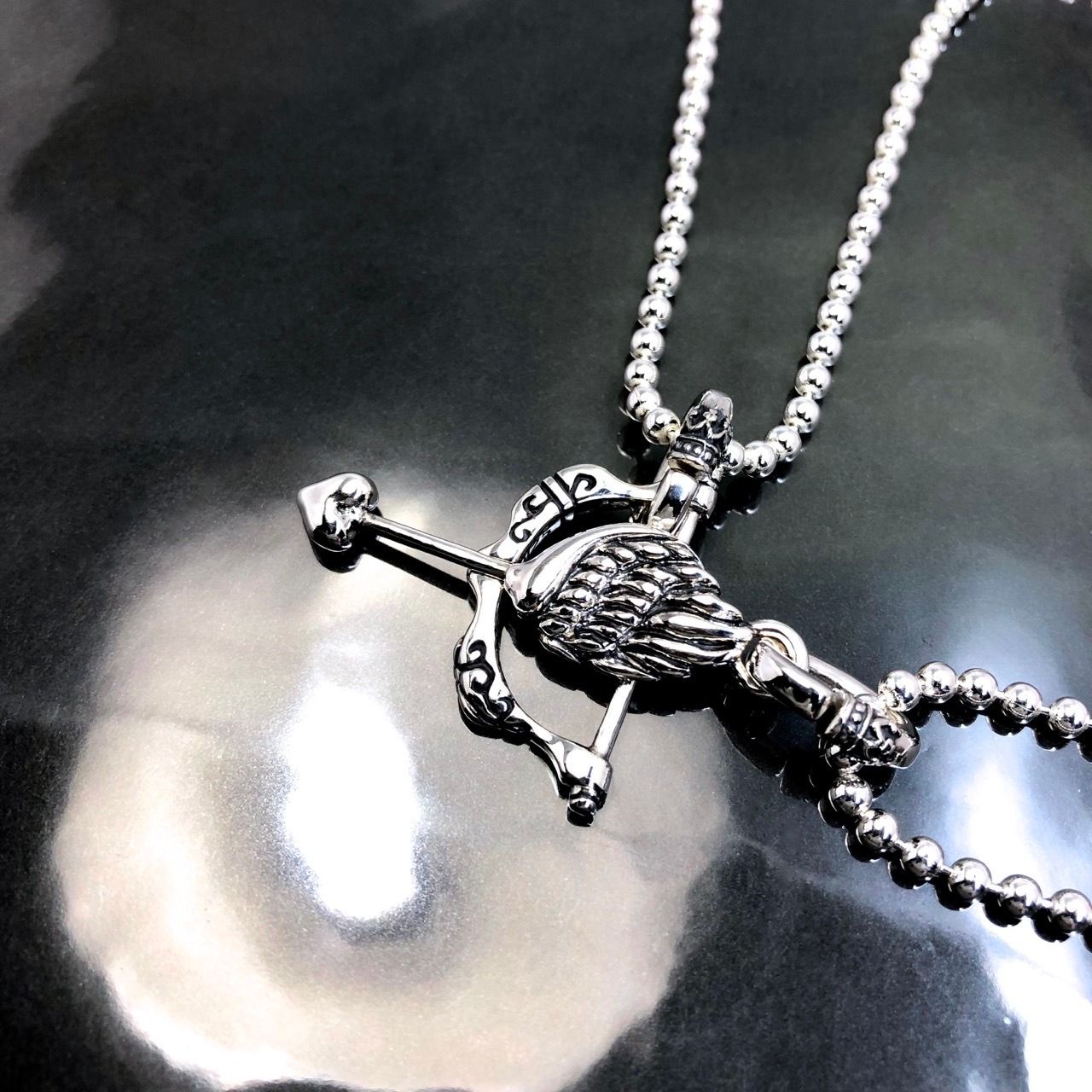 ARROW BALL CHAIN NECKLACE / アロー ボールチェーンネックレス