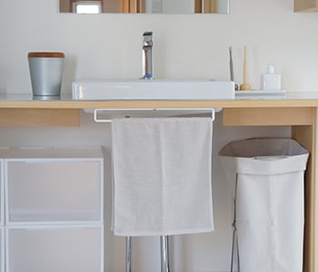 KASHIMO-S タオルバー【NOU-1415】サンドブラック タオル掛け アイアン