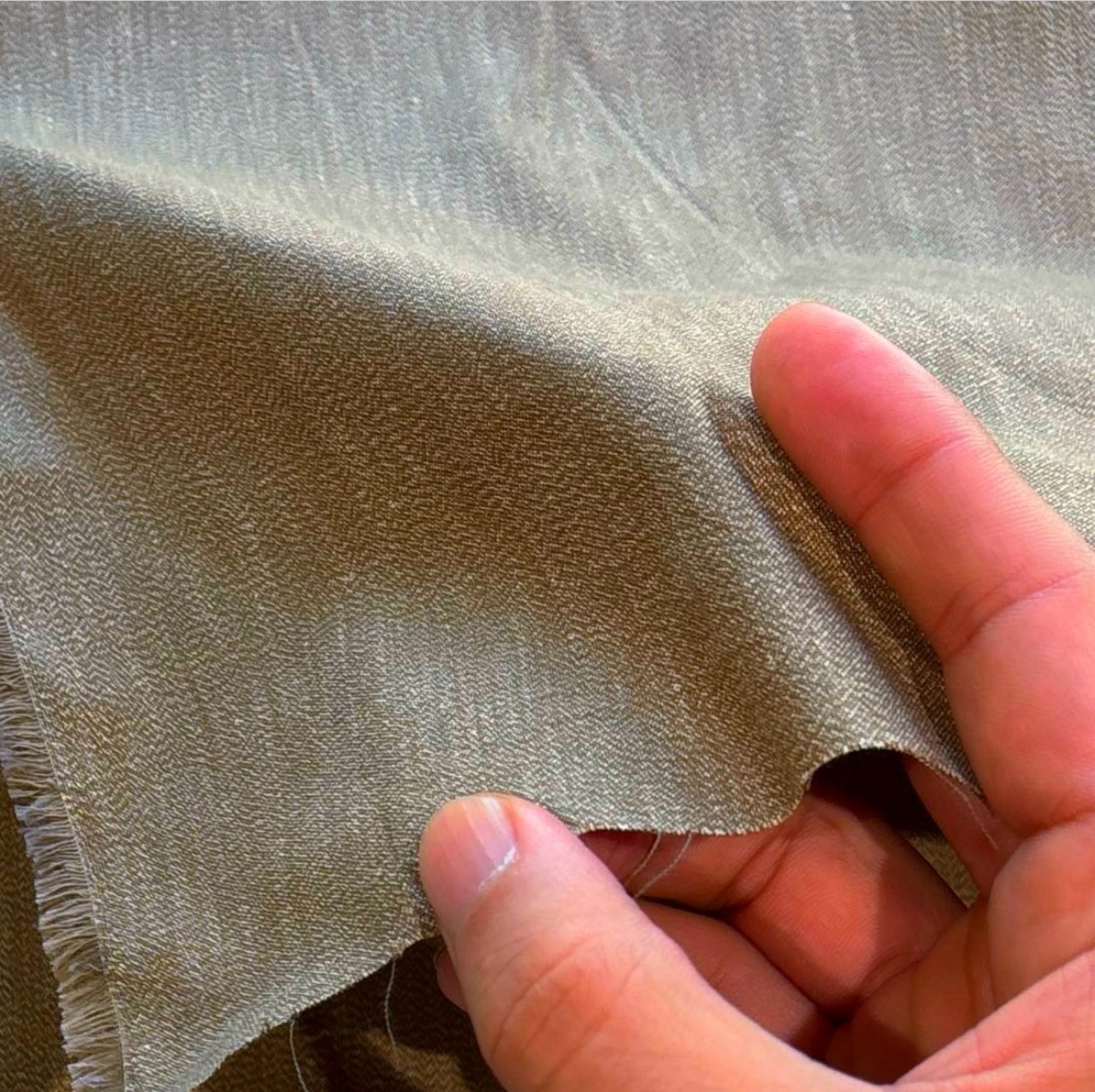 TB284◆3m◆L◆綿100%ど詰め生地◆杢調ブラウン