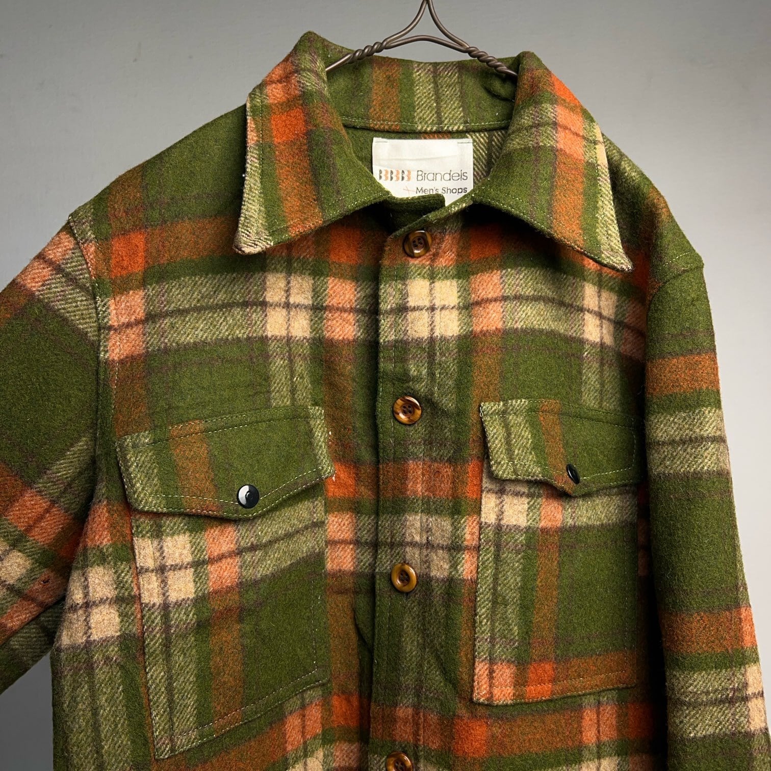 70s OSHKOSH チェックウールジャケット vintage 1970's Plaid Wool Jacket 70年代 チェック柄 ウールジャケット