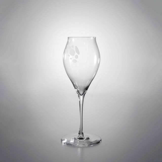 孔グラス [シャンパーニュ・サンドブラスト]-ANA Glass [Champagne/Sand blast]