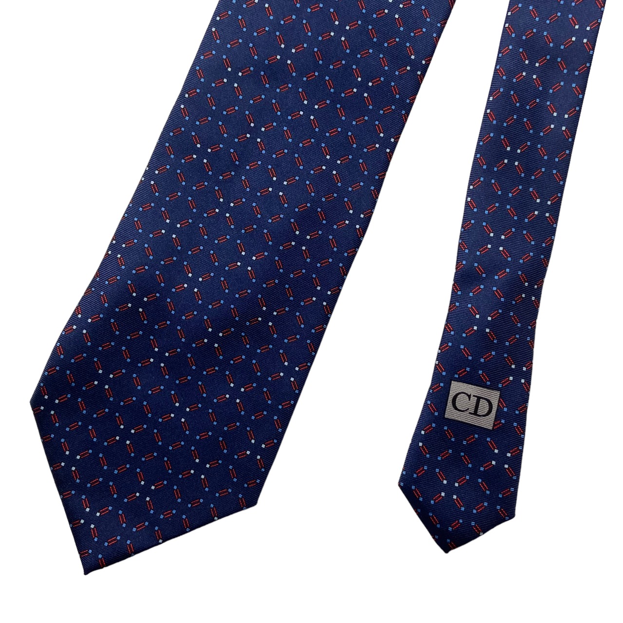 DIOR HOMME abstract print silk tie