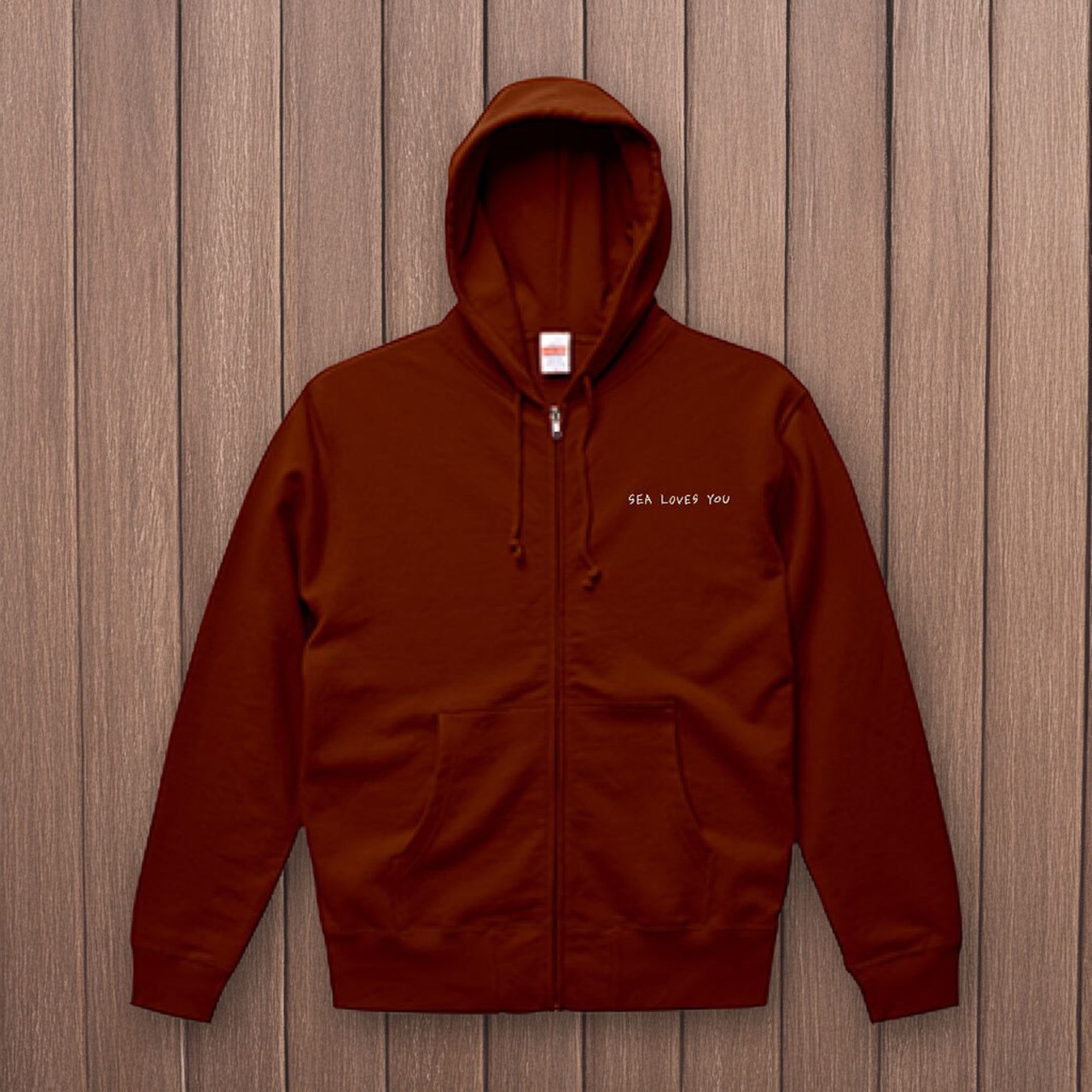 Chilltime-フルジップパーカー(バーガンディ) - 3