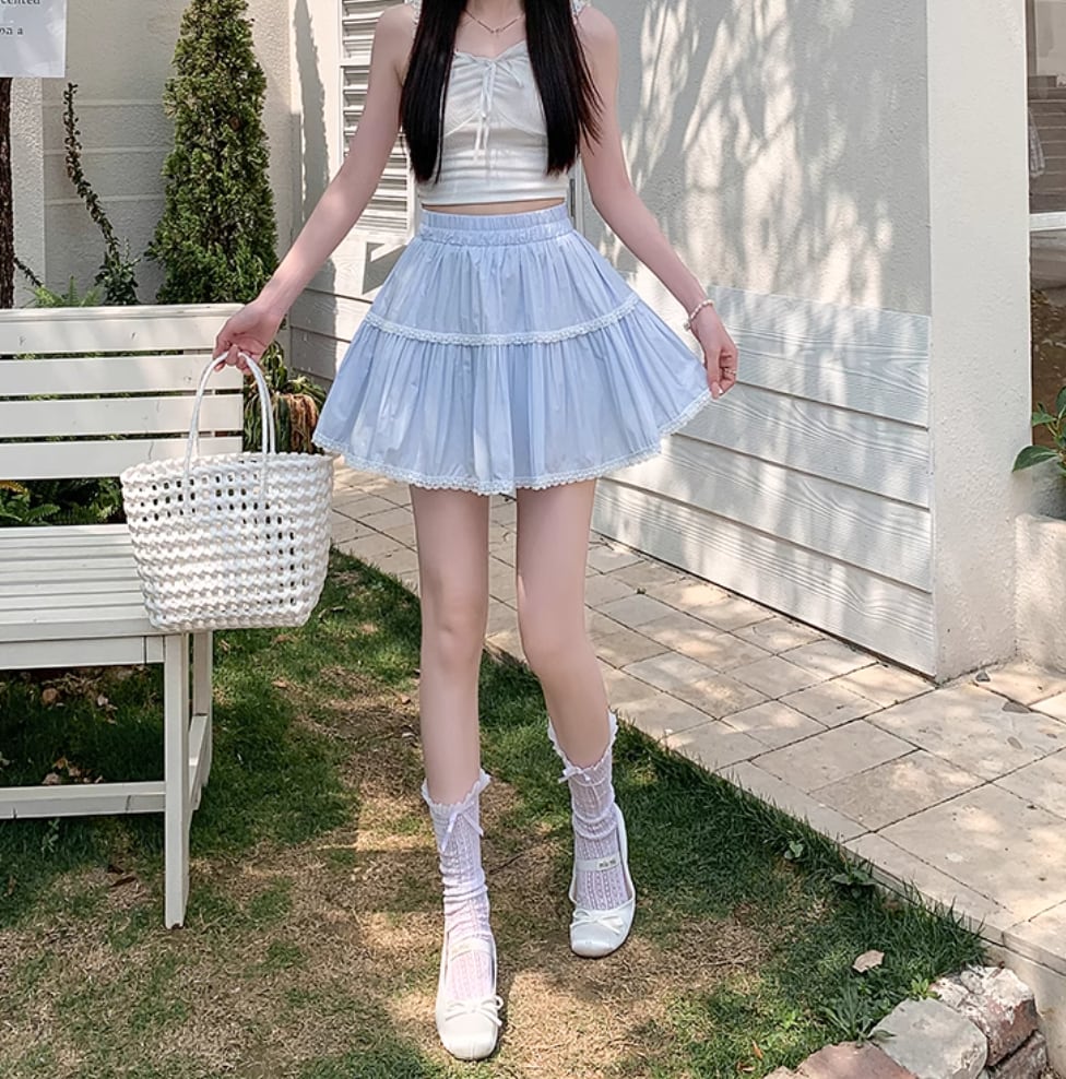 FR2梅 ミニスカート FR2 エフアールツー 梅 レザー プリーツスカート タグ付き