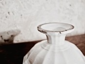 1900s フランス 25c 白の堆積と大きなコンポティエ アンティーク