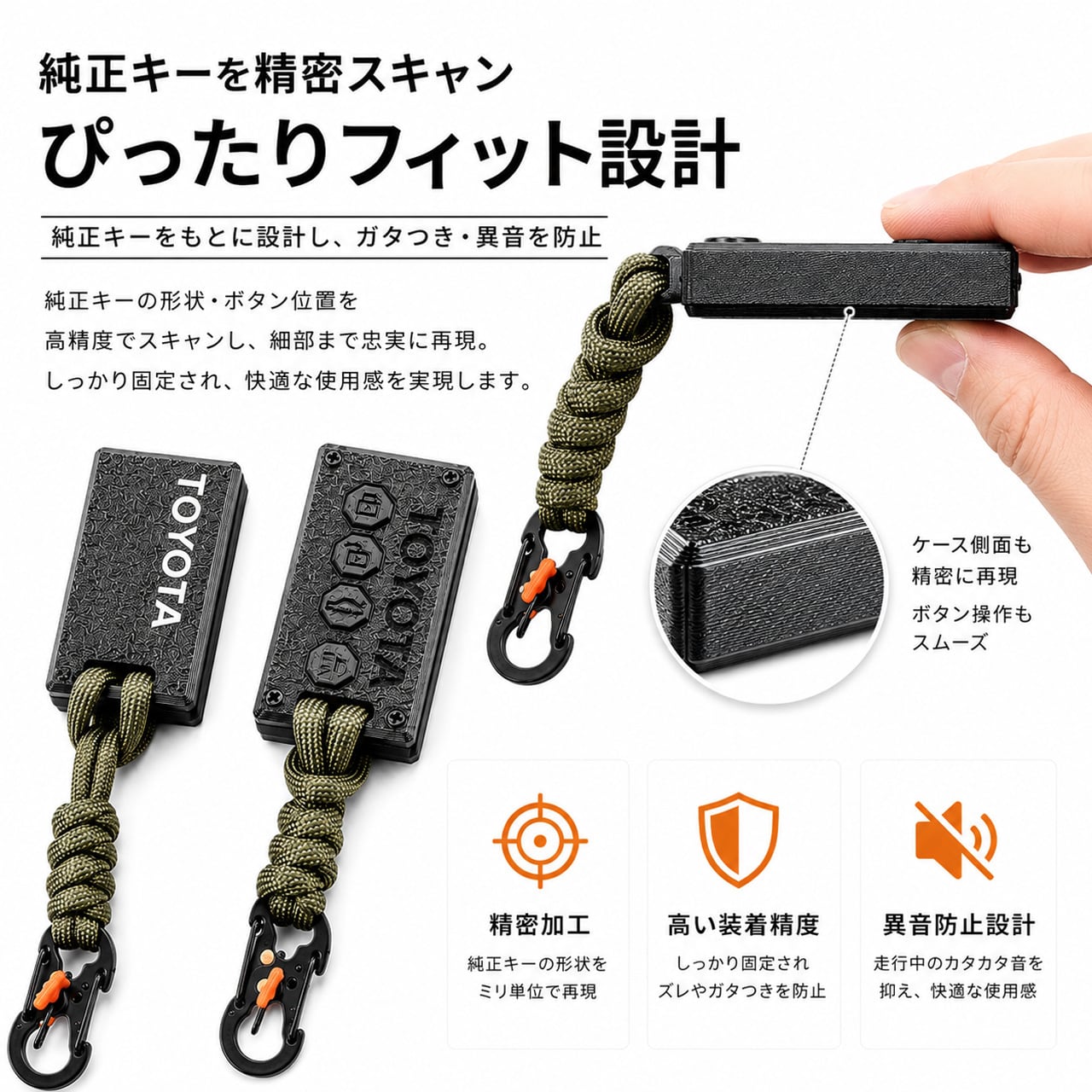 G306 .PAL-CF 高強度繊維複合素材 トヨタ専用軽量スマートキーケース