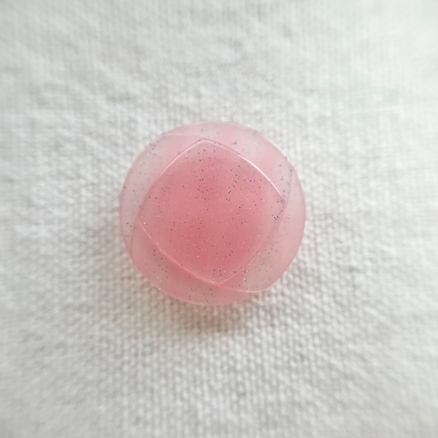 スクエアフェイス×グリッターピンク 20㎜