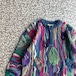 COOGI / half zip 3D knit size M