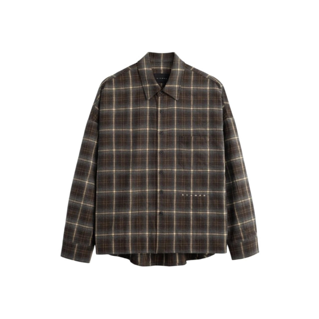 【STAMPD】Oversized Plaid Buttondown - 1