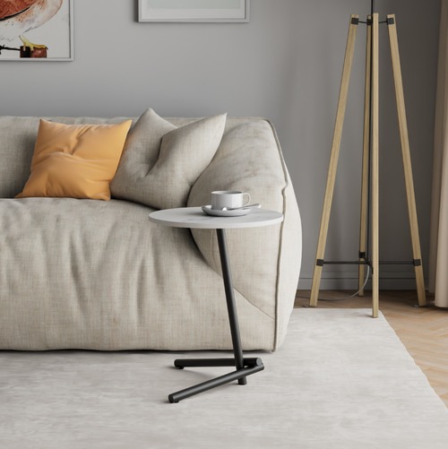 サイドテーブル 北欧 ラウンド ロックプレート 小型 コーヒーテーブル ソファサイド ベッドサイド バルコニー リビングルーム カフェ 一人暮らし 韓国 シンプル スタイリッシュ