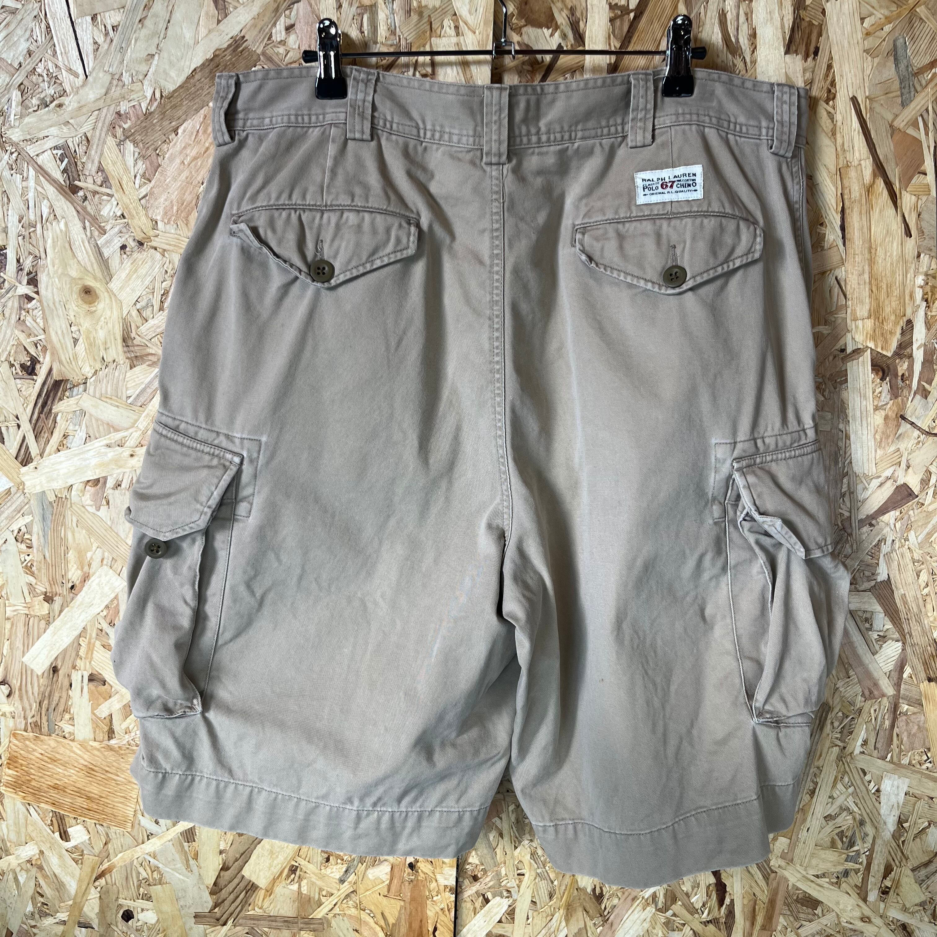 ☆90s VINTAGE Polo by Ralph Lauren 67 CHINO カーゴショーツ メンズ