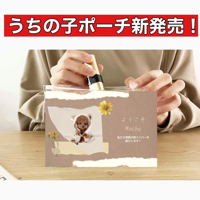 ☆新発売☆うちの子クリアポーチ