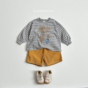 【取寄/韓国直送】VIVID-I ボーダーアニメシングルTシャツ｜秋服｜韓国子供服｜26/AT