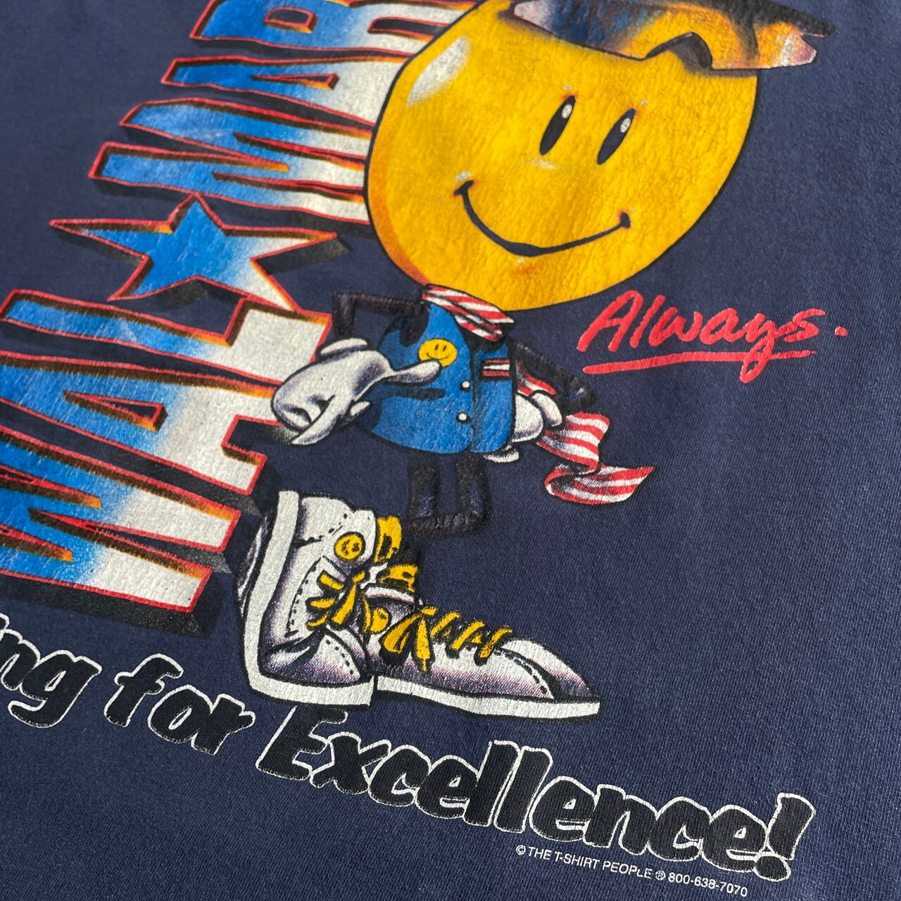 90年代 USA製 WALMART スマイル ニコちゃん 企業ロゴ アドバタイジング 