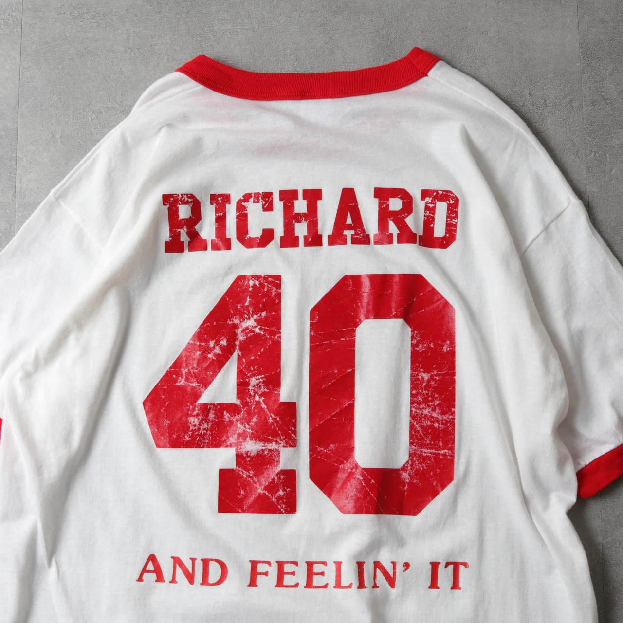 1980's MadeinUSA Ringer-neck T-Shirt