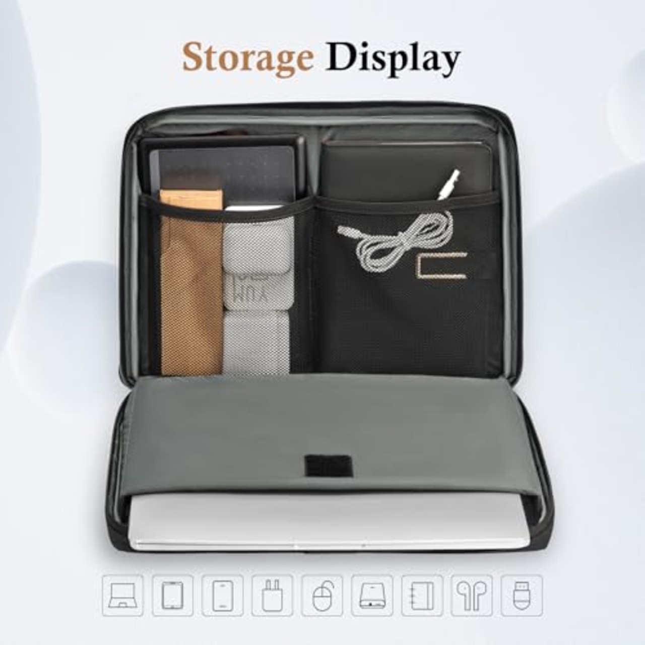 bagasin 耐衝撃 パソコンケース 15 15.6 16インチ MacBook HP Dell Lenovo Asus Notebooks ノートPCケースインナーバッグ ラップトップスリーブ