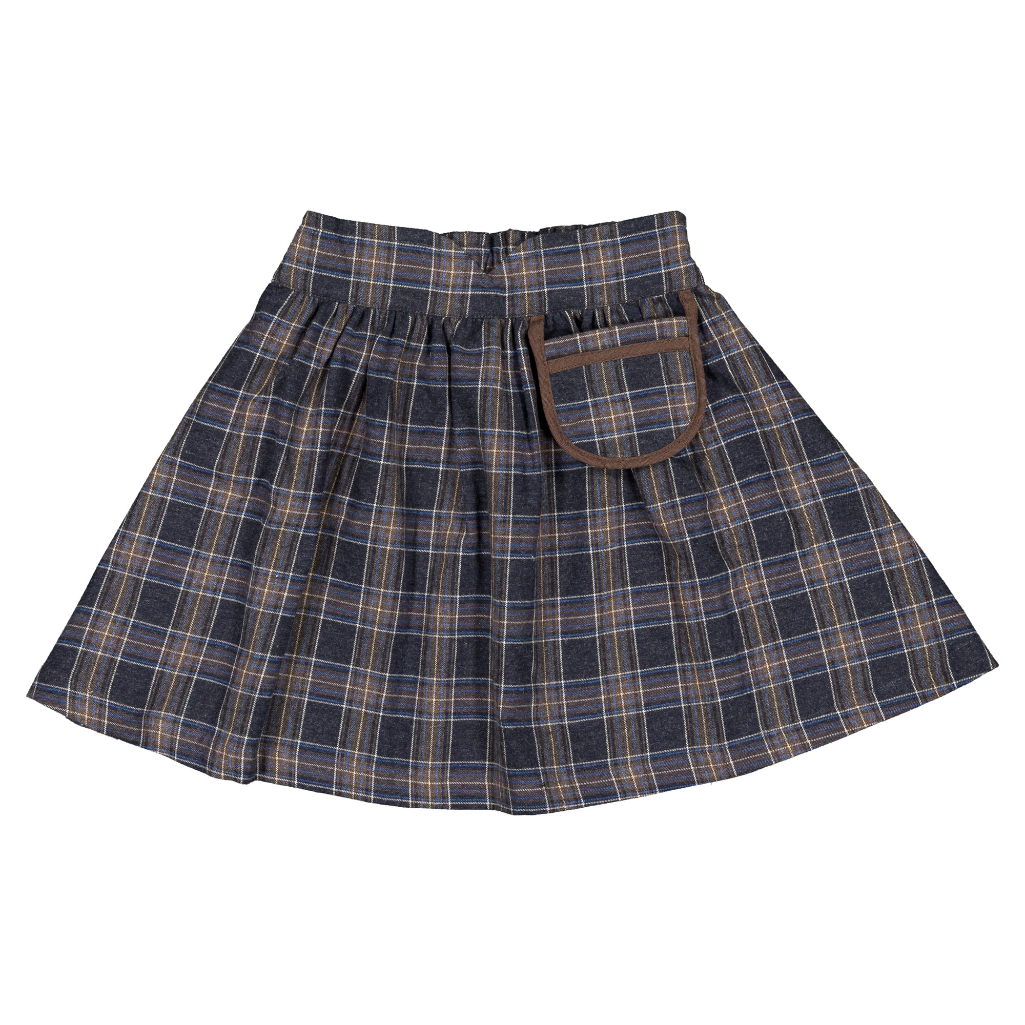 【予約・特典あり】Maison Marelle / Skirt TOURNON - blue tartan / 6Y~12Y