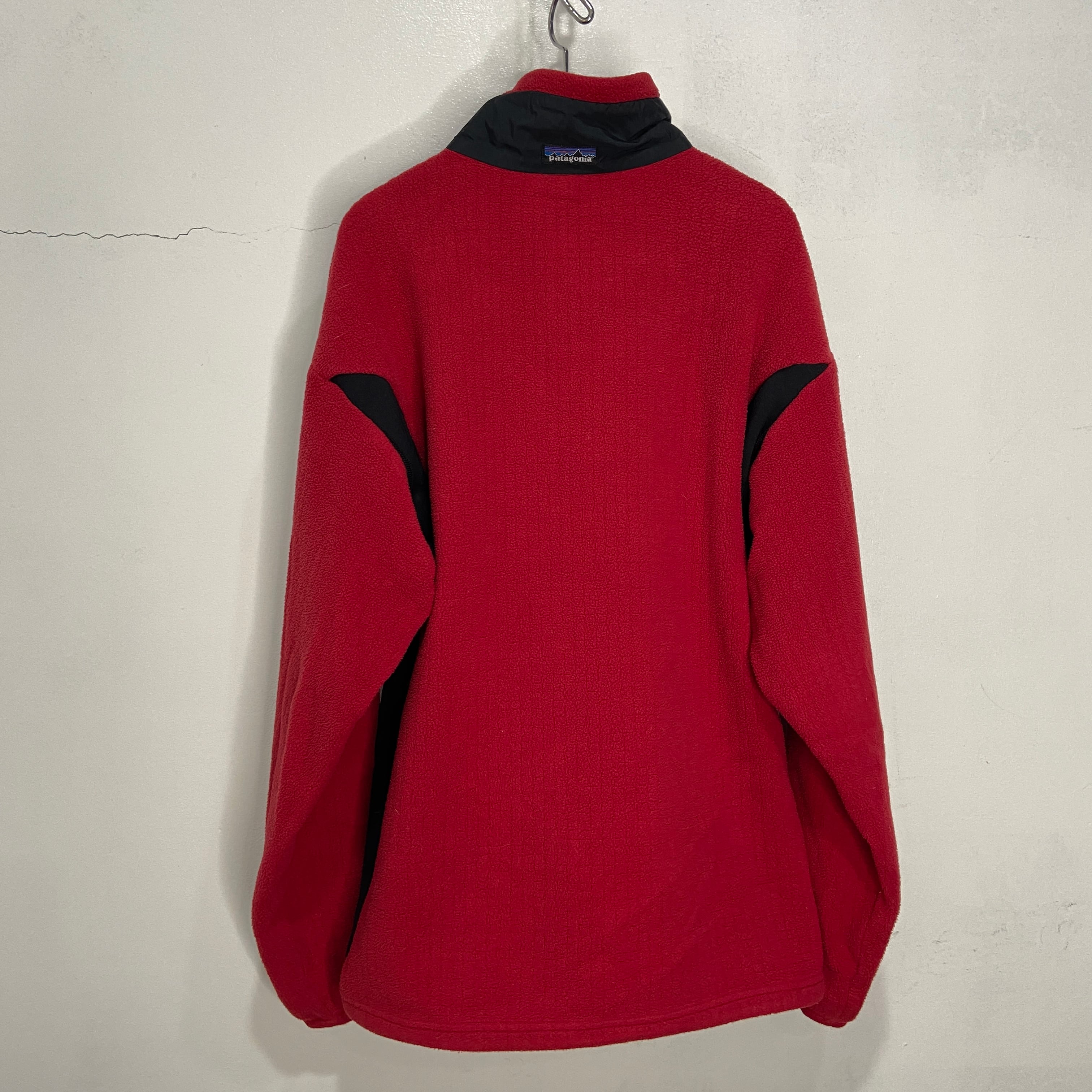 90s USA製 patagonia レギュレーター フリースジャケット 赤 L 90s USA製 patagonia レギュレーター フリースジャケット 赤 L