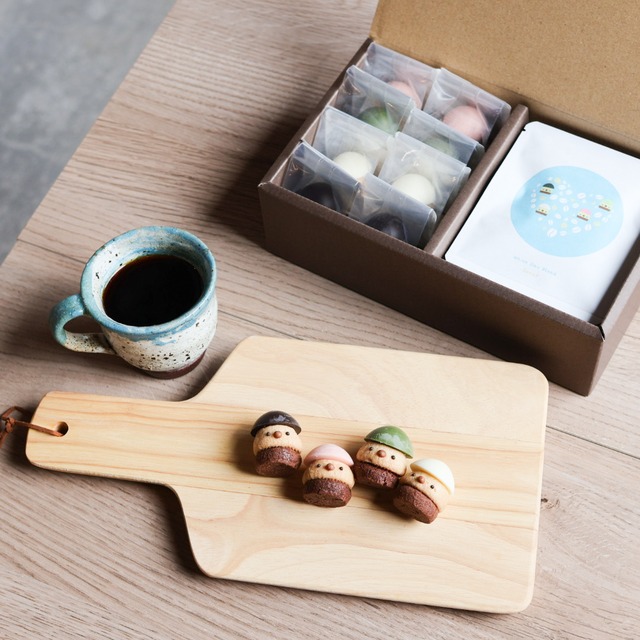 ちょこクッキー８個＆デカフェセット【ホワイトデー限定】