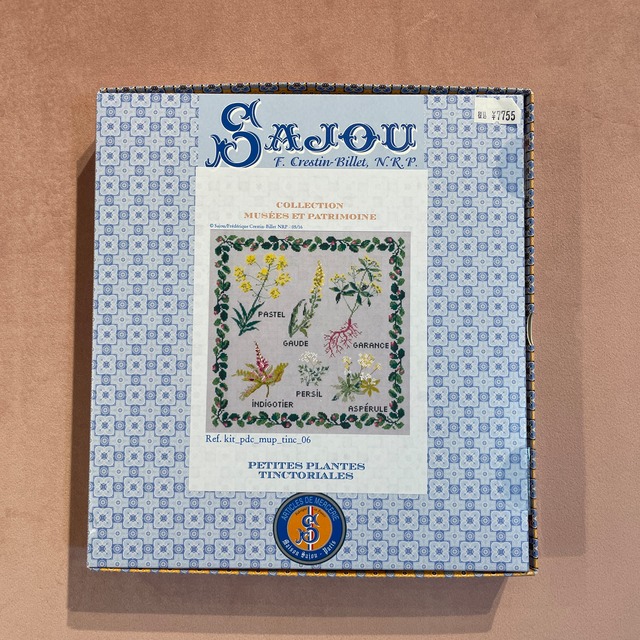 Sajou・サジュー / クロスステッチキット・プチクッション/ 染色用の植物