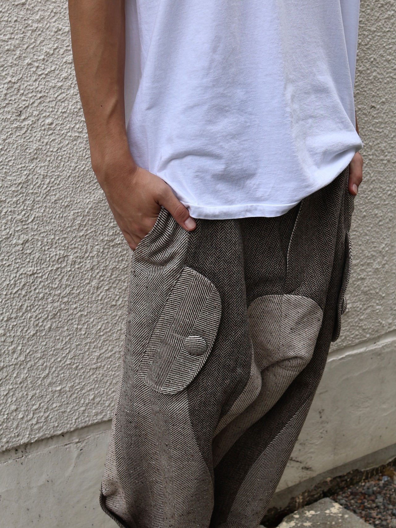 【26aw/joone joonam】herringbone adventure pants