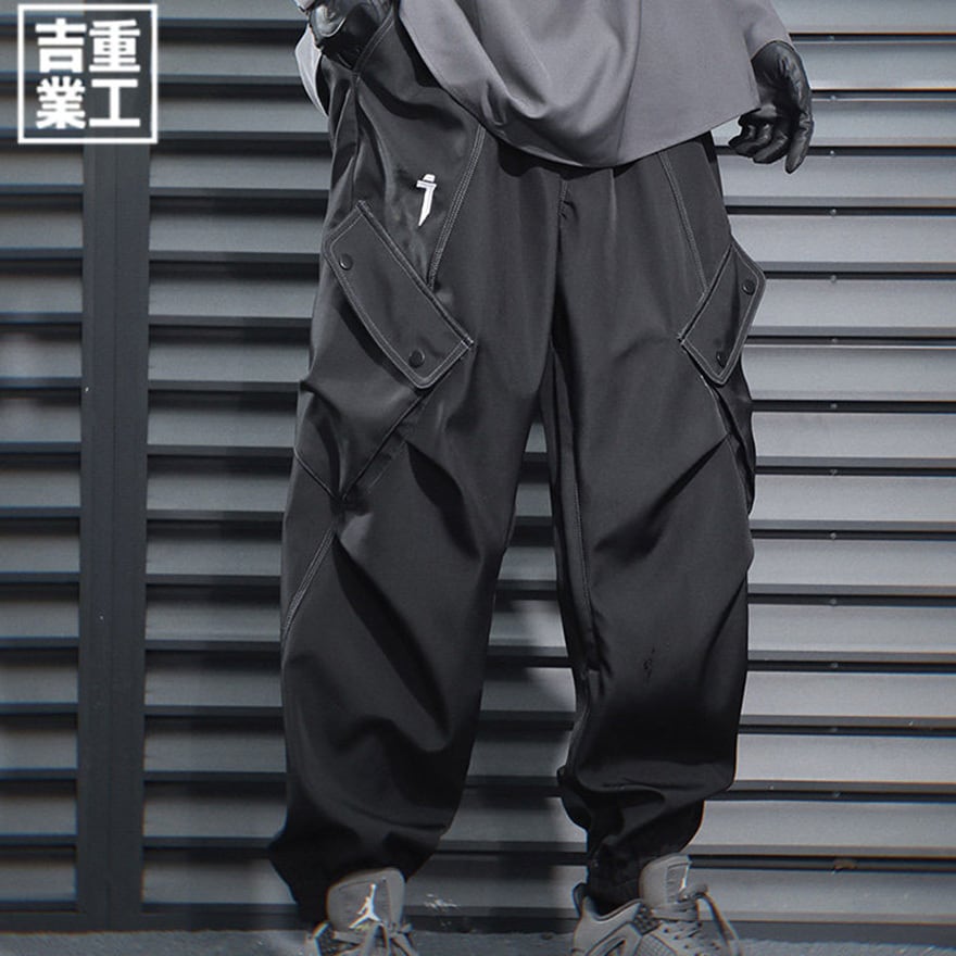 パンク カーゴパンツ ユーティリティ×近未来ジョガー 闇ストリート向け