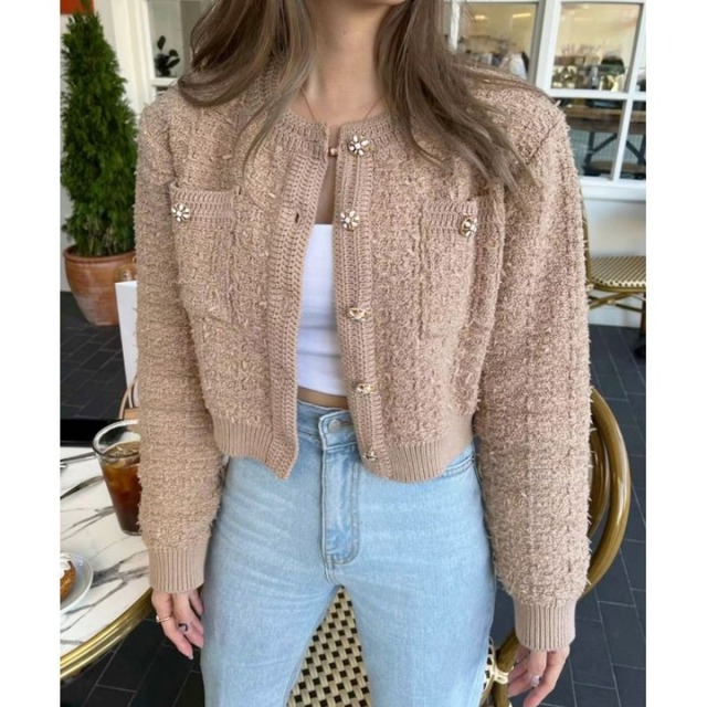 デザインボタンカジュアルカーディガン　５color　00886