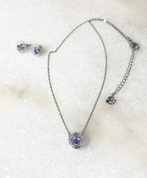 SWAROVSKI スワロフスキー ネックレス ピアス セット 5480485 ダンシングストーン