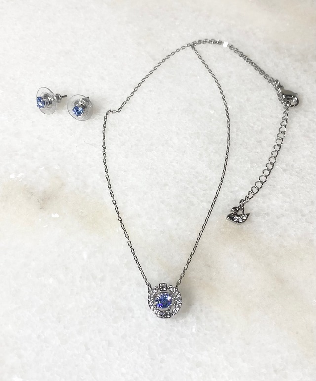 SWAROVSKI スワロフスキー ネックレス ピアス セット 5480485 ダンシングストーン