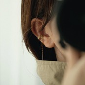 hermanas：イヤカフ（シルバー）