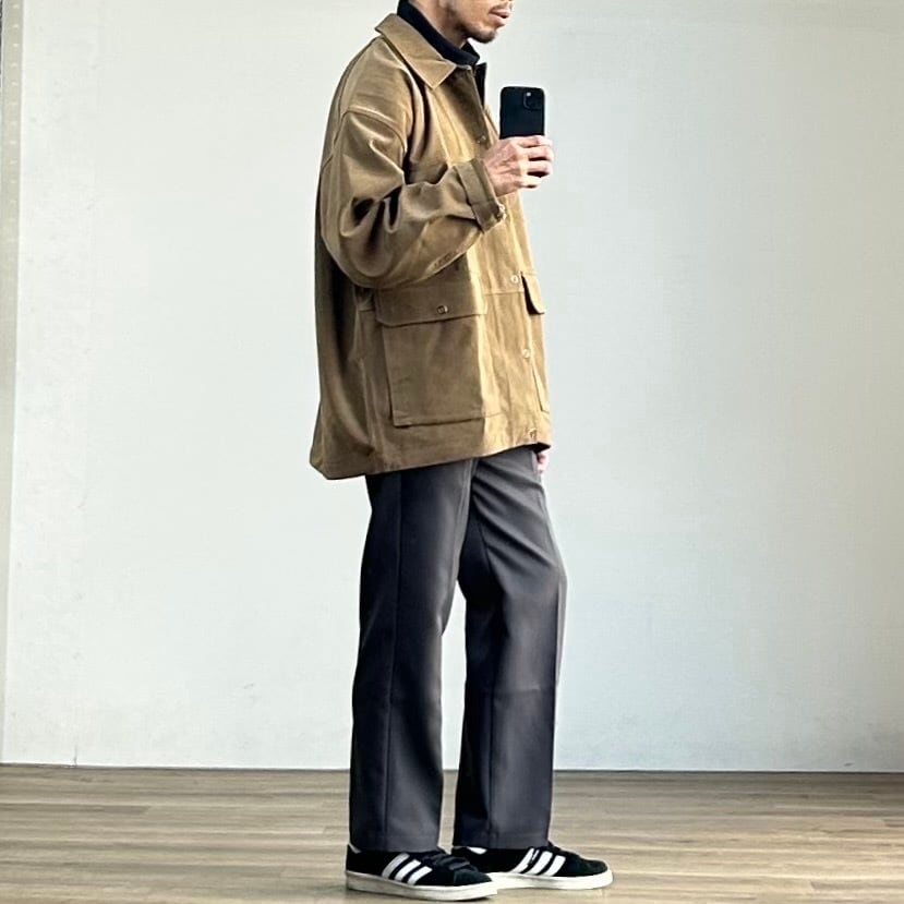VEGAN SUEDE COVERALL BACON / サイズ38 VEGAN SUEDE COVERALL BACON / サイズ38 - メルカリ