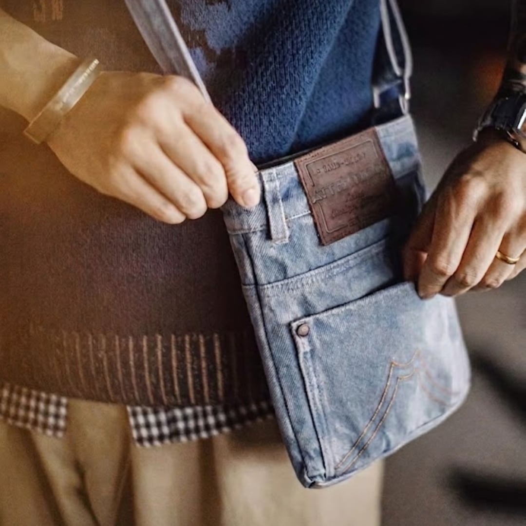 Blue Denim Shoulder Bag(GV279)