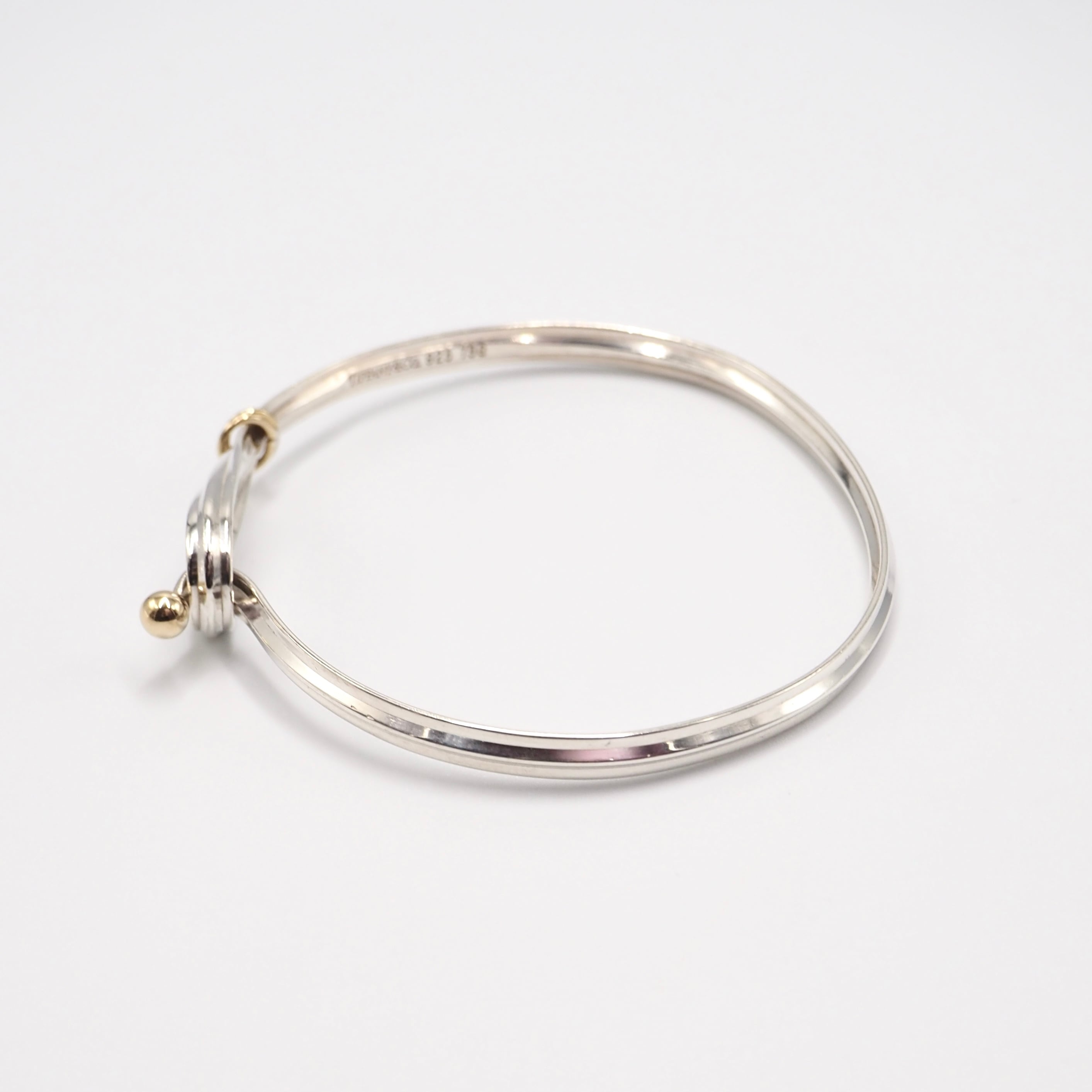 Tiffany\u0026Co. フック\u0026アイ バングル シルバー925 K18 K18 