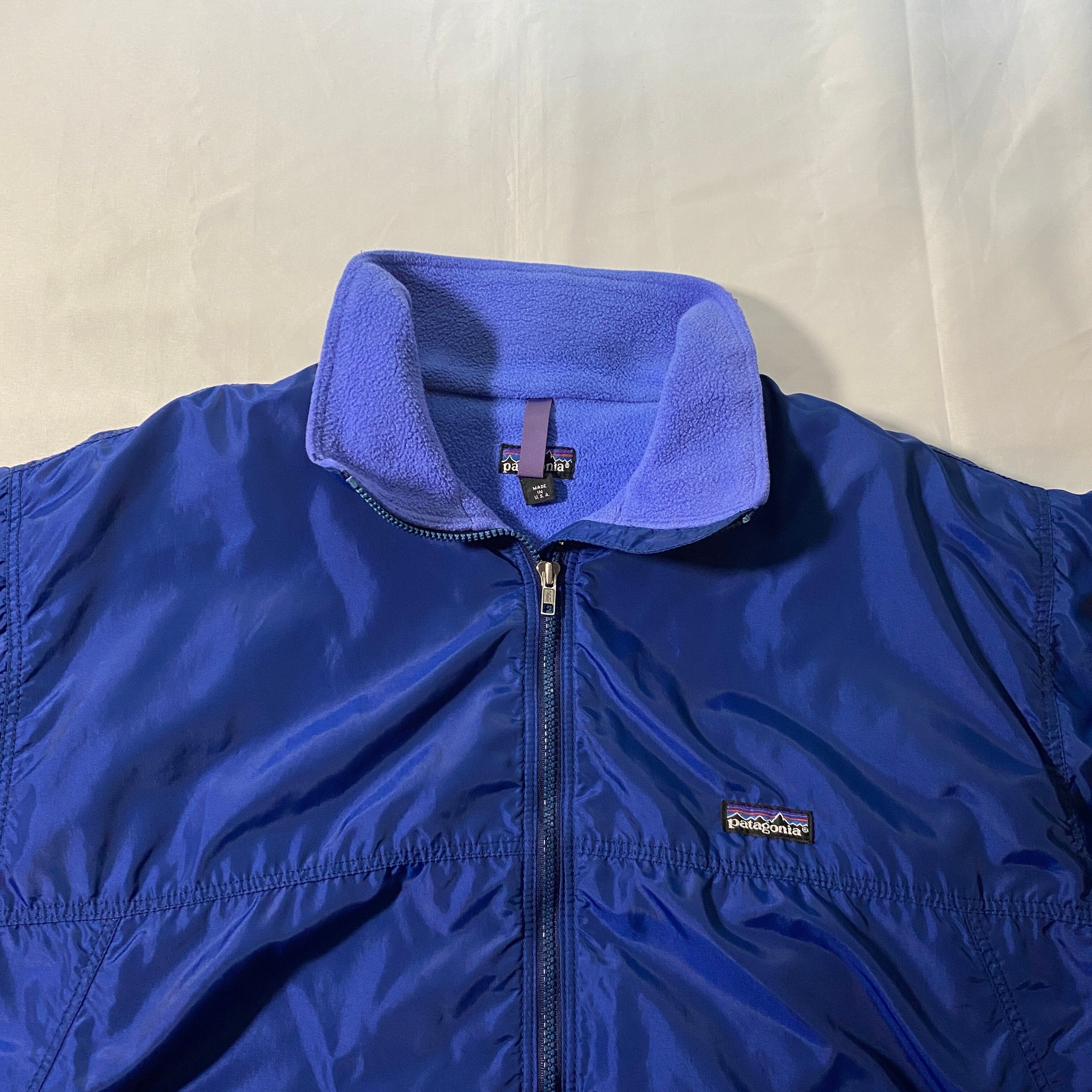 90s USA製 Patagonia シェルドシンチラ　ブルー 90s Patagonia シェルドシンチラジャケット ブルーL USA製 | Wagentype