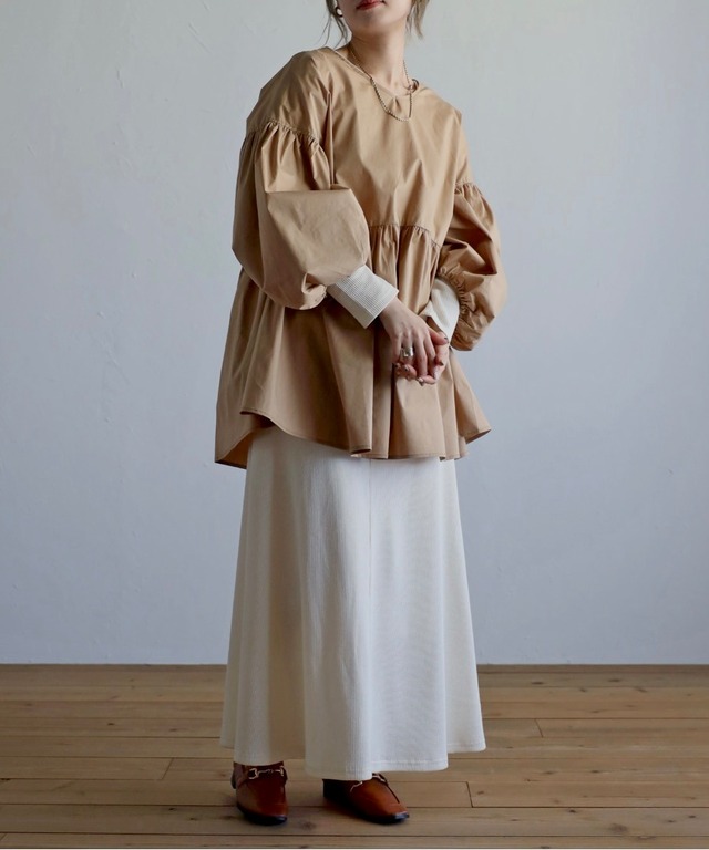 前後2WAYボリュームスリーブブラウス