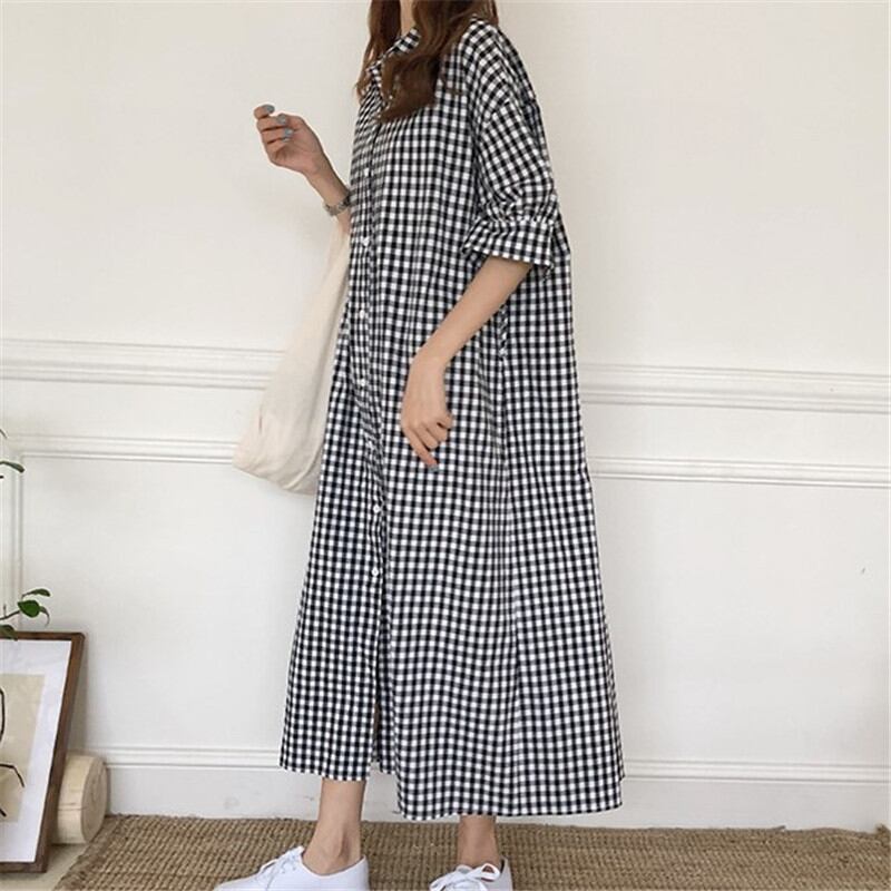 ワンピース レディース シャツワンピ ロング丈 スタイリッシュ 着回し