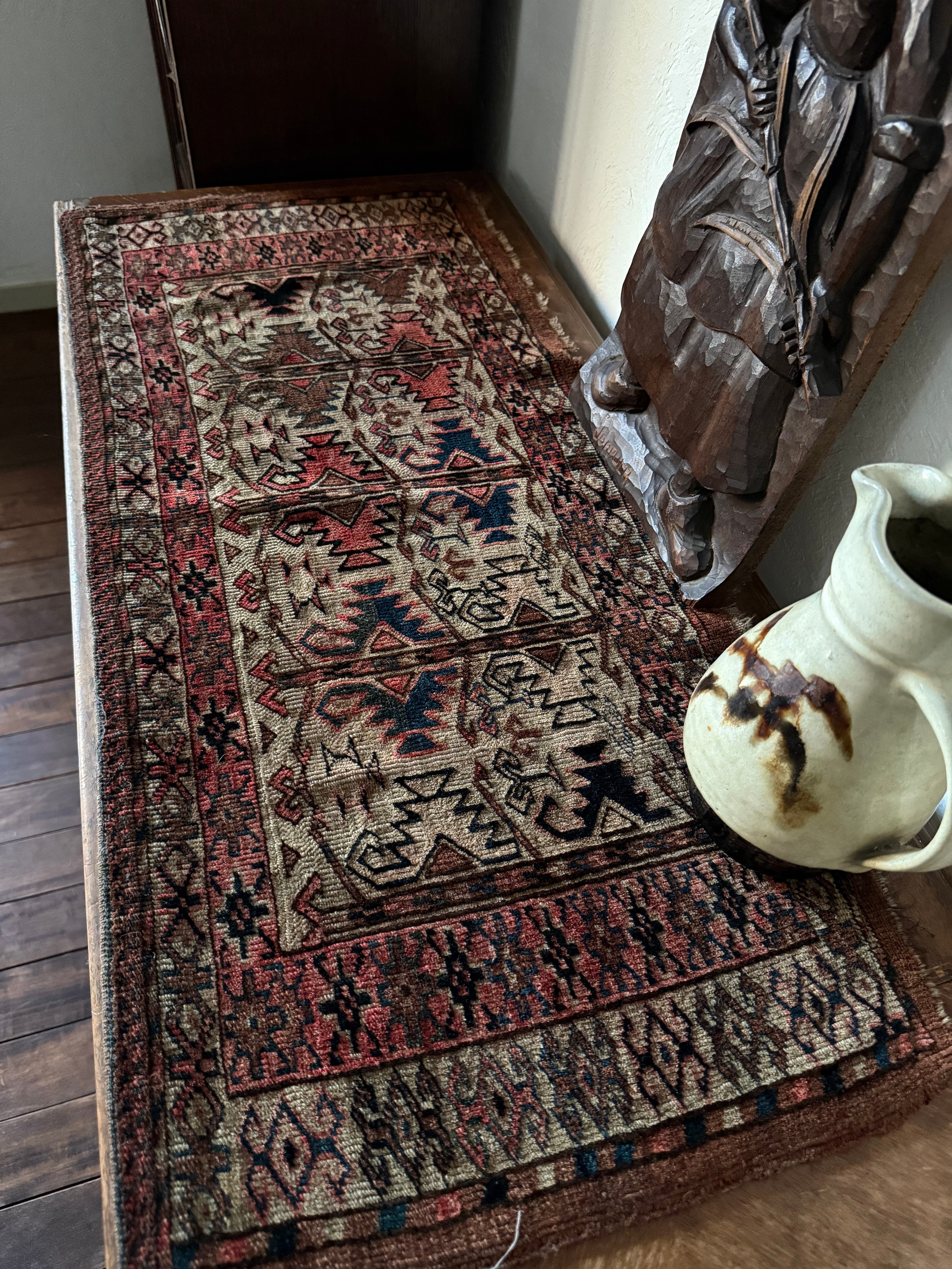 284 Vintage Konya Undyed Kilim ヴィンテージ コンヤ無染色キリム B
