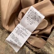 ETRO エトロ 花柄 総柄 高級 ドレス ワンピース ミニ丈 ゴールド サイズ 44 /イタリー製/エトロジャパン