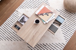 【幅80cm】Rasia 引き出し付きセンターテーブル