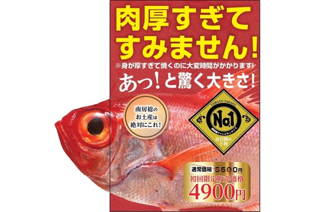 送料無料！【チャンピオンサイズ】金目鯛の干物800gサイズ！