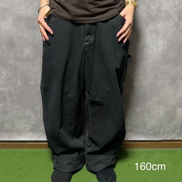 【リメイク】【W34×L30】 Lee  デニムペインターパンツ　ウエストゴム