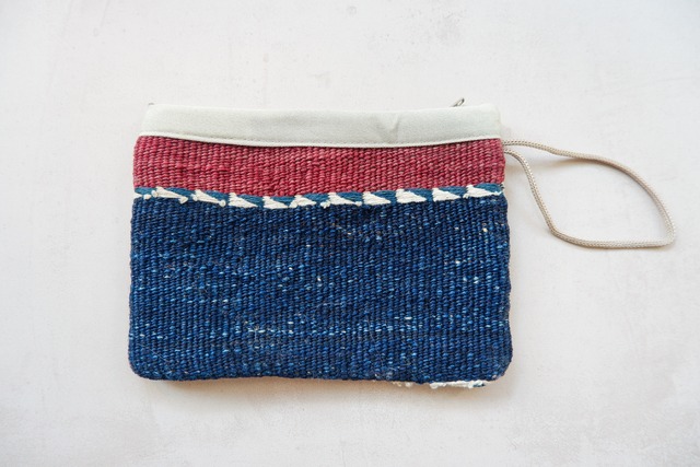 Antique Kilim Pouch / blue