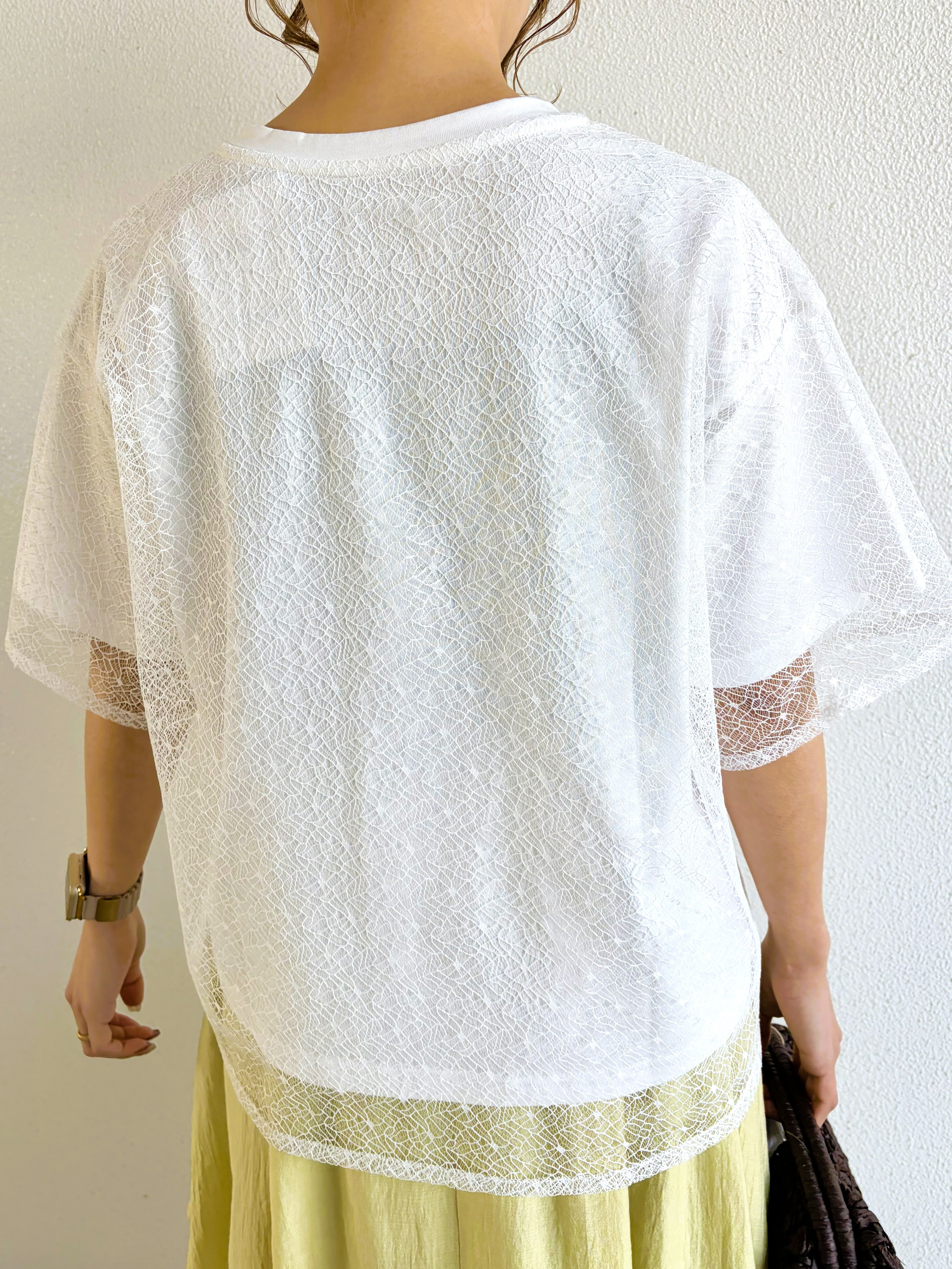 9286KT】オーバーレースプリントTシャツ（9107-63062） | 9286 Fashion Lab