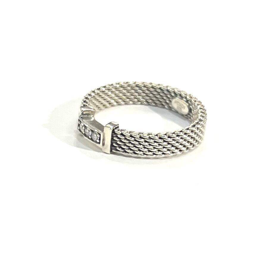 希少【TIFFANY&CO】【12号】2583 3粒 ダイヤモンド サマセット指輪