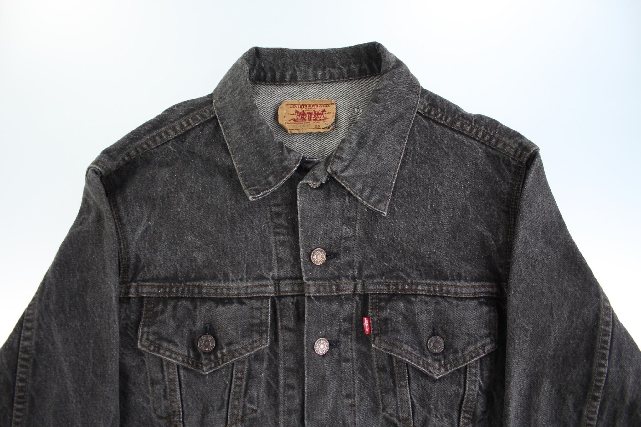 1990's vintage LEVI'S 70506 先染めブラックデニムジャケット made in